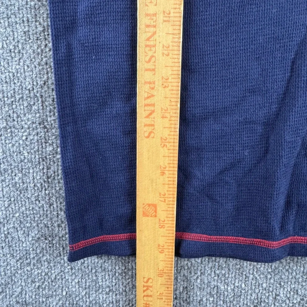 Polo Ralph Lauren Mens Navy Waffle Knit Thermal American Flag Shirt PW35HF M NWT